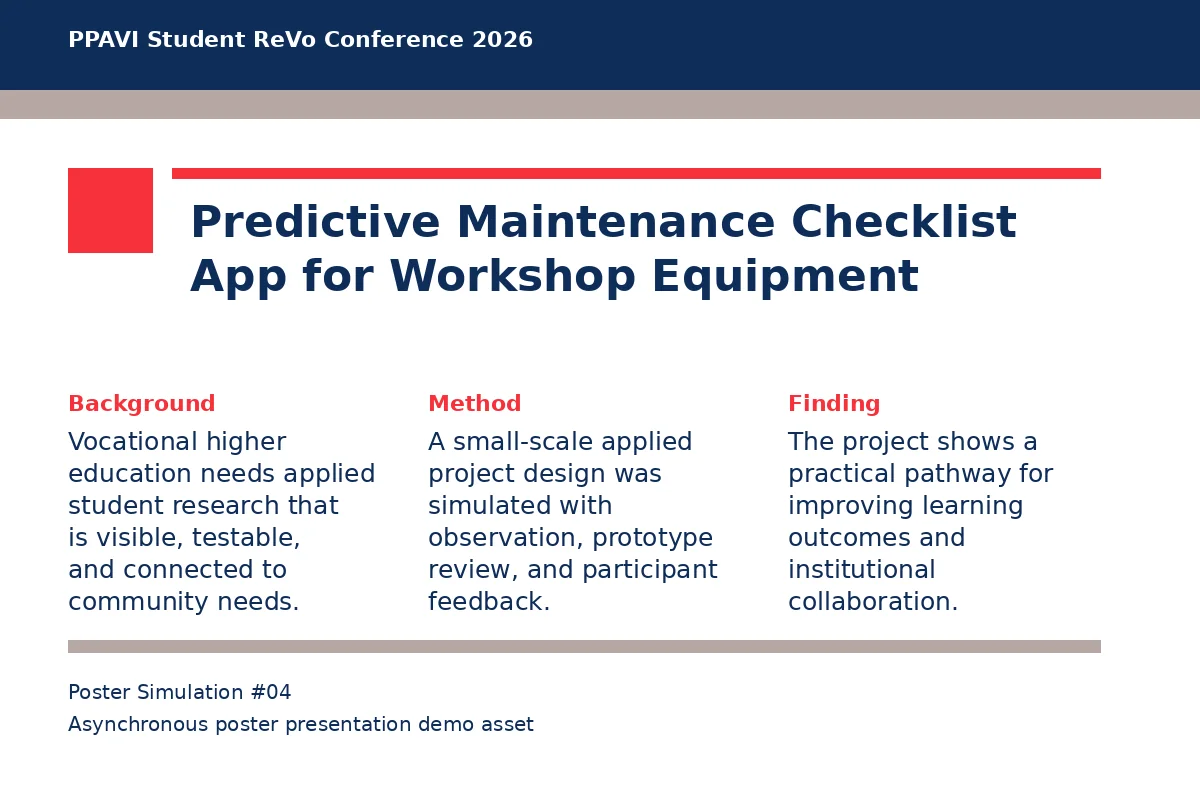 Predictive Maintenance Checklist App for Workshop Equipment