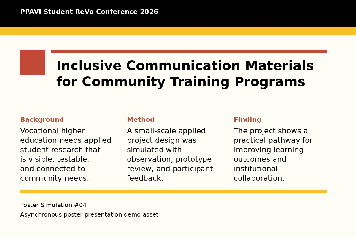 Inclusive Communication Materials for Community Training Programs